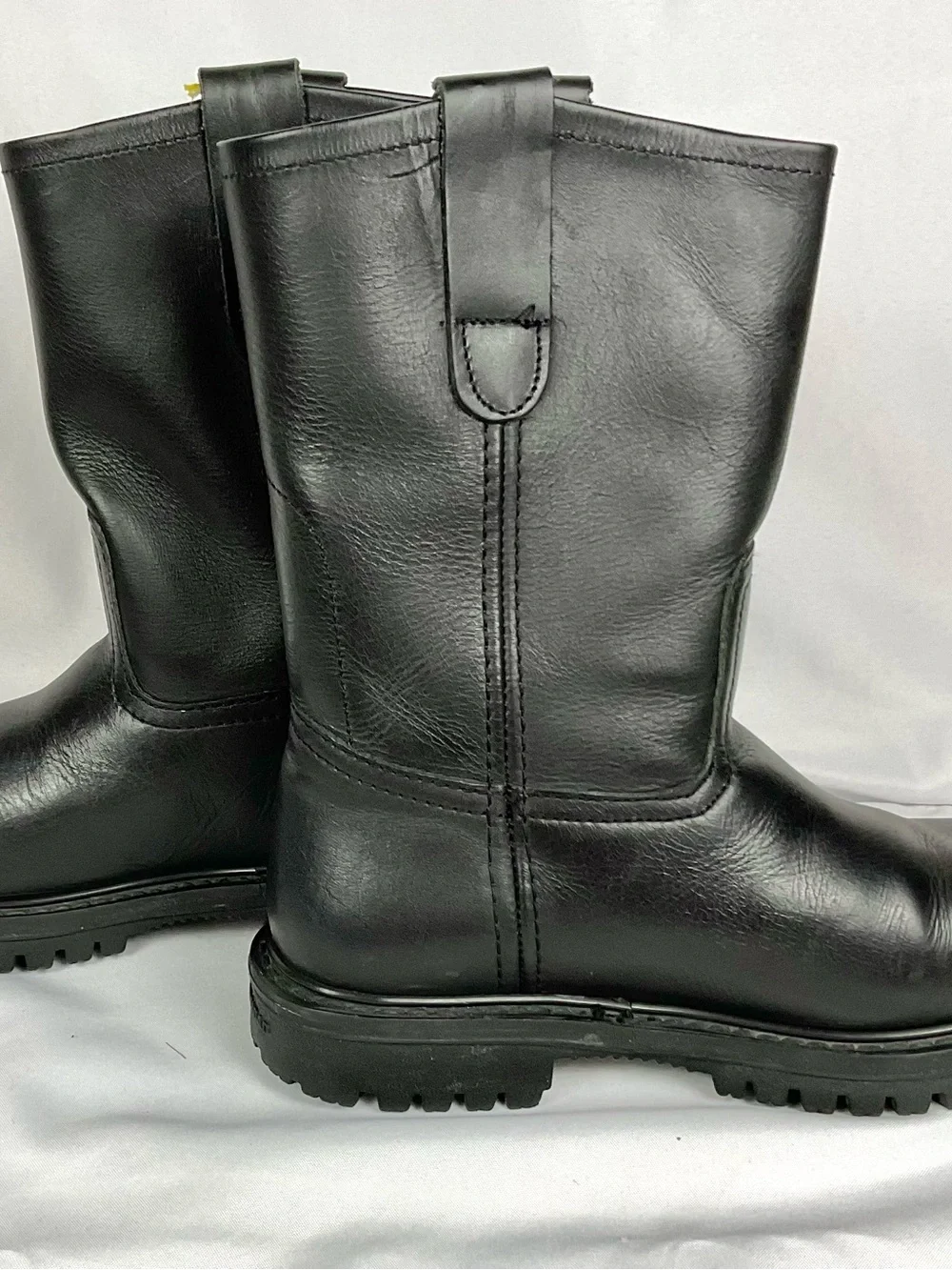 Cebu Safety Toe Leather Work Boots Oull On Men's Sz 6.5 Black Mexico